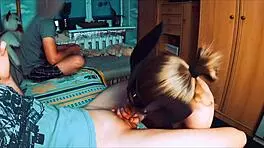 Friend Cuckolds With Big Cock Sucking