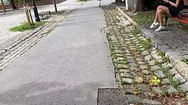 I love public masturbation and flashing leading to pov blowjob