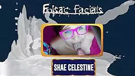 she gave a low grade blowjob and emotionally deserved cum on her face.