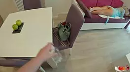 Massage turns intimate with stepmother