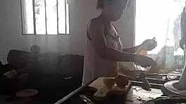 brazilian latina enjoys casual lunch with friend after workout