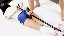 Cute Japanese Teen Bound in Cosplay, Natural Tits Exposed for Intense Bondage Orgasm