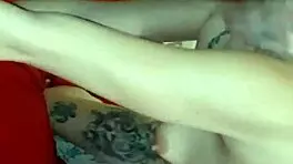 Cum on Redhead's Small Tits