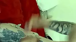 Cum on Redhead's Small Tits