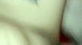 Cum on Redhead's Small Tits