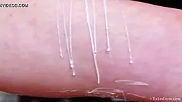 Cute teen mira v fingers herself in solo session