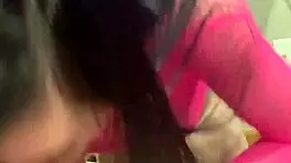 Hot blow job on big cock