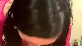 Hot blow job on big cock