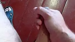 Homemade Handjob And Cumshot On Floor