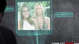 brunette teen sex bot sucks fetish dude's cock with facial 😈