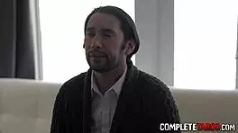 brunette teen sex bot sucks fetish dude's cock with facial 😈