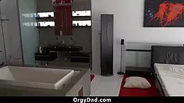 Hot teens tease and fuck uncles.