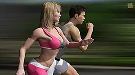 sexy blonde katia john stares at big boobs