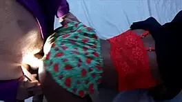 Brunette Pornstar Gets Assfucked Outdoors In Pajamas