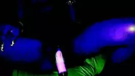 Out of dis world orgasm on dildo