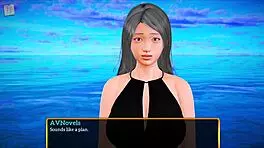 Teen Plays Game With Big Ass