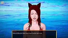 Teen Plays Game With Big Ass