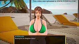 Teen Plays Game With Big Ass