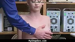 Blonde Teen 18+ Stripped in Security Room Search