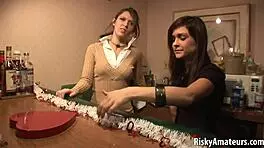 Two Wild Amateur Teens Strip Together at Outdoor Party. Their Clothes Get Ripped in Public Fun!