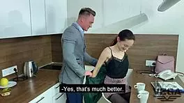 Director got wild fuckin’ that naughty teacher, oops, came on her glasses!