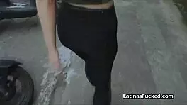 Spice up your kitchen with some food porn from this Latina’s oiled ass