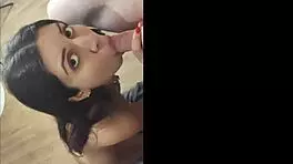 stepsister deepthroats my rock-solid meat pole so horny and homemade pov