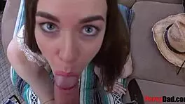 naughty step daughter rides daddy cowgirl style