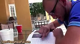 amateur teen pov blowjob at party with handjob 😏