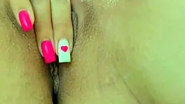 I watch young asian brunette masturbate to orgasm with petite fingers.