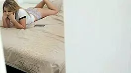 Aubrey Sinclair Deep Throats Stepbro's Huge Cock