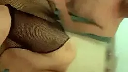 I love bama's blowjob in fishnets