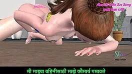 marathi audio story of cute teen in 3d animation