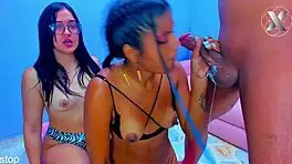 these bitches can't stop sucking dick whenever they see one!