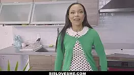 Thick Black Stepsister Adriana Maya Fucks Stepbrother Before Interview