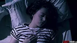 Teen says yes to wild threesome with a man and a doll for hardcore fun. Gotta see this crazy action! 😜