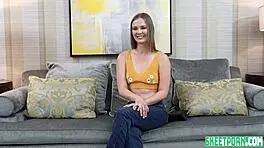 Watch Stella Sedona's first porn shoot with deepthroat and missionary?