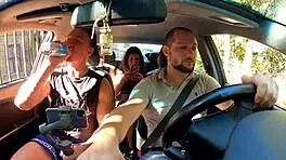 katty west picked up for outdoor anal dp fuck