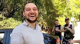 katty west picked up for outdoor anal dp fuck