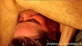 19 Year Old Teen Quick Throat Fuck Facial Cum Play Swallow