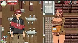 Spooky Milk Life Taboo Hentai Game Pornplay Ep 19 Nerdy Girl Public Handjob In The Library