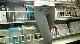 Sweet Ginger Pussy Imprint Grey Yoga