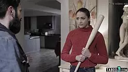 paranoid teen bitch feels fear as she's fucked roughly by a perv stranger