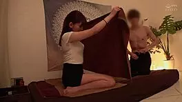 Japanese Babe Oil Massage Cumshot