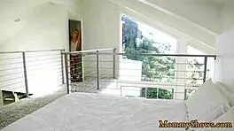 smalltits stepdaughter pleasures a milf