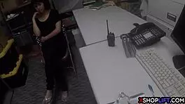 Hot Teen Thief Fucked By A Security Guard To Avoids Jail