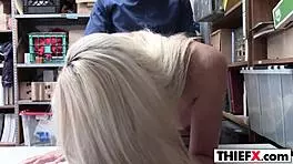 Foxy blonde burglar gets caught