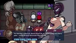 Third crisis part 1 - lesbian anime redhead babe with big ass licking tits and muff diving 😍