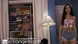 Skinny Teen Seduces You with Small Feet in VR Bangers. Blowjob and POV.