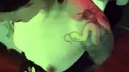 Sandraxo1 performs a lovely blowjob to an older man